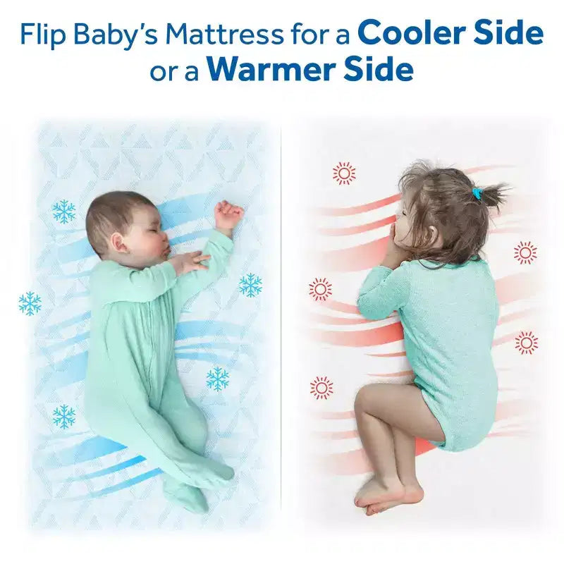 Materasso per culla e lettino 2 in 1 traspirante, ultra rigido, 12,7 cm, 3,17 kg