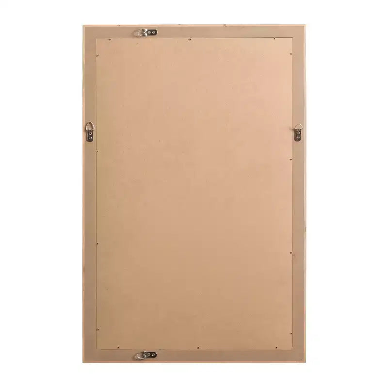 Specchio da parete rettangolare 24"x36" con cornice in legno Chevron