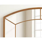 Specchio da parete ad arco 36"x27" con cornice dorata