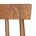 Set di 2 sedie da pranzo in legno di noce
