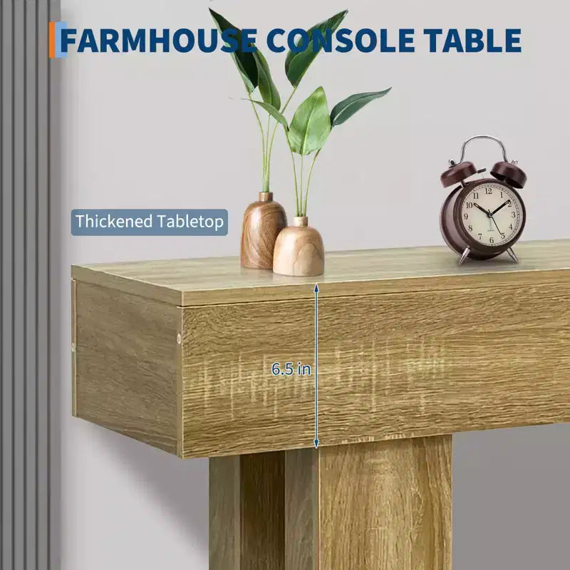 Tavolo Consolle in Legno da 63 Pollici