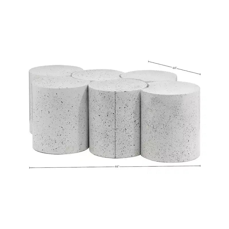 Tavolino Dimple Hexagon – Ferro Terrazzo