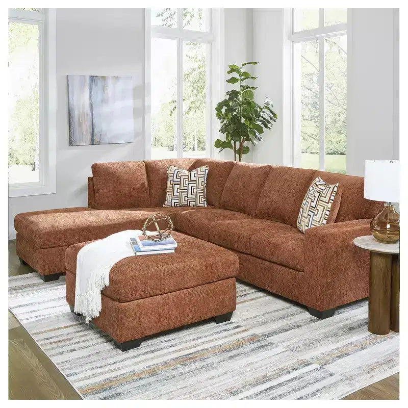 Pouf/Ottoman quadrato di grandi dimensioni con cuscino rigido