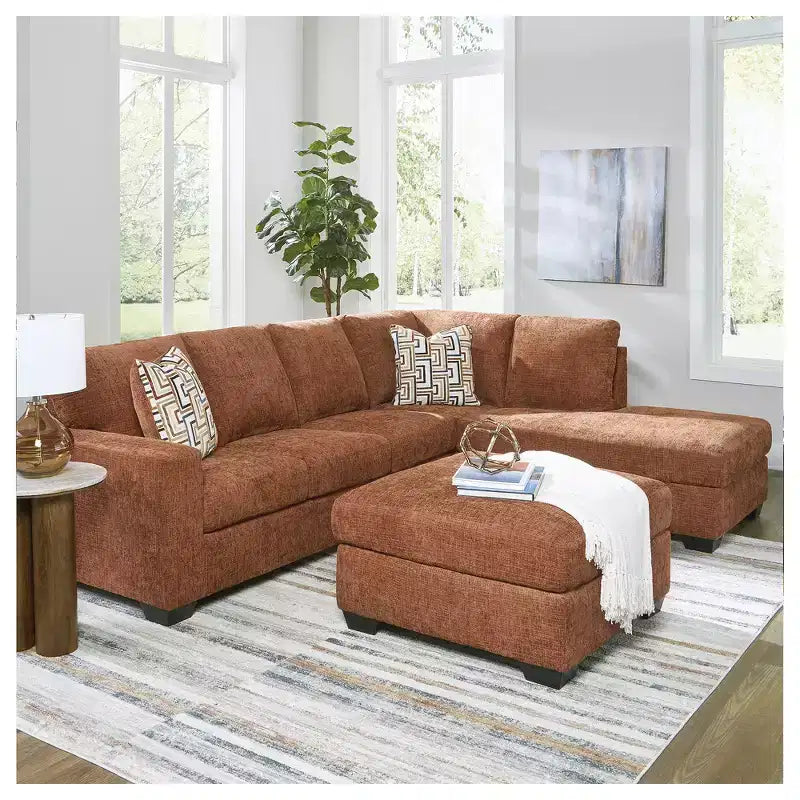Pouf/Ottoman quadrato di grandi dimensioni con cuscino rigido