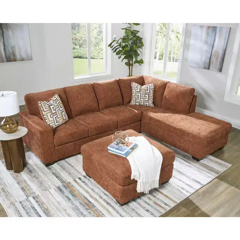 Pouf/Ottoman quadrato di grandi dimensioni con cuscino rigido