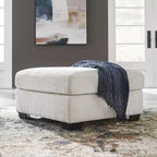 Pouf/Ottoman quadrato di grandi dimensioni con cuscino rigido