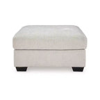 Pouf/Ottoman quadrato di grandi dimensioni con cuscino rigido