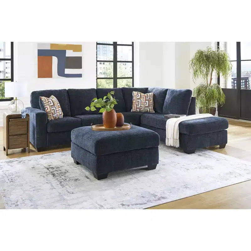 Pouf/Ottoman quadrato di grandi dimensioni con cuscino rigido