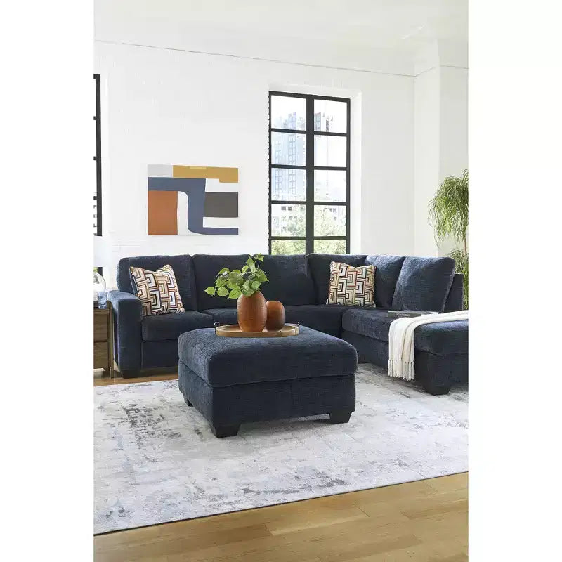 Pouf/Ottoman quadrato di grandi dimensioni con cuscino rigido