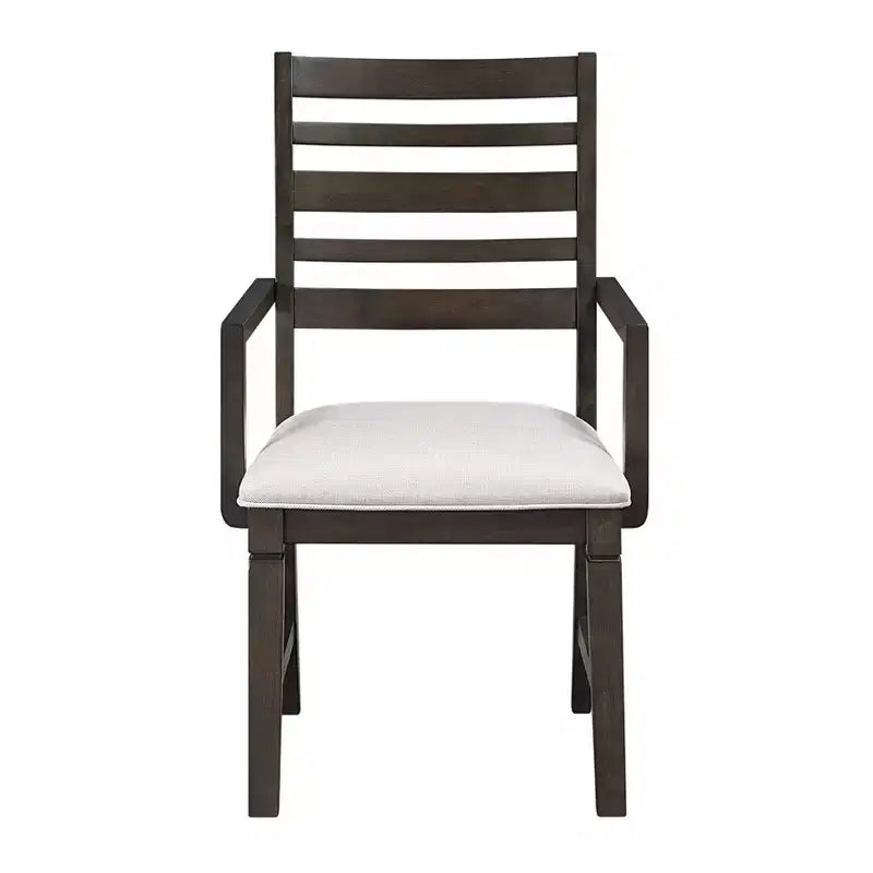 Sedia da pranzo imbottita in legno classico (set da 2)