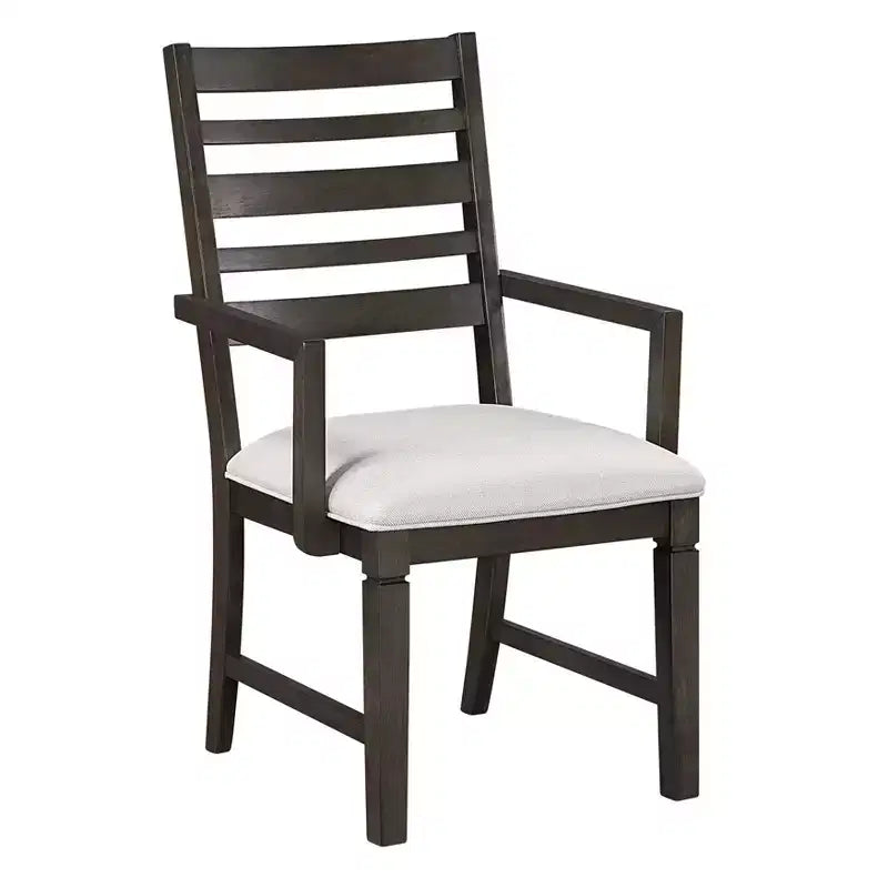 Sedia da pranzo imbottita in legno classico (set da 2)