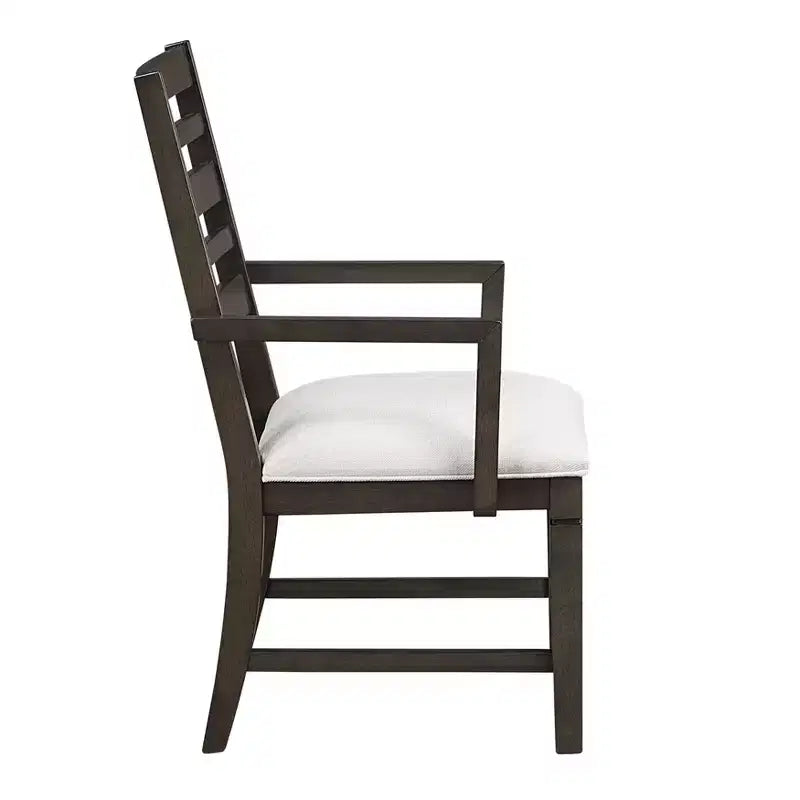 Sedia da pranzo imbottita in legno classico (set da 2)