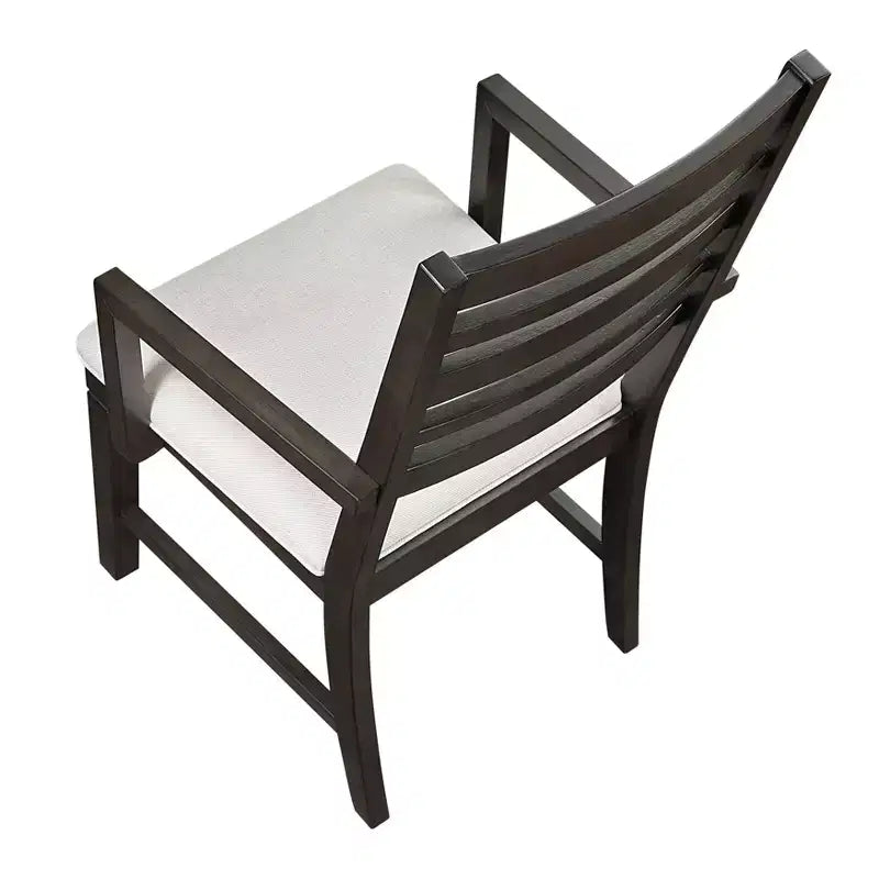 Sedia da pranzo imbottita in legno classico (set da 2)