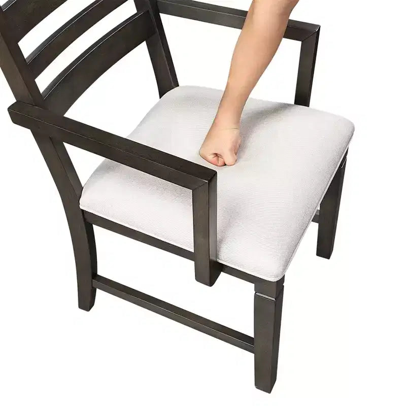 Sedia da pranzo imbottita in legno classico (set da 2)