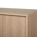 Mobile TV moderno in legno scanalato a 2 ante
