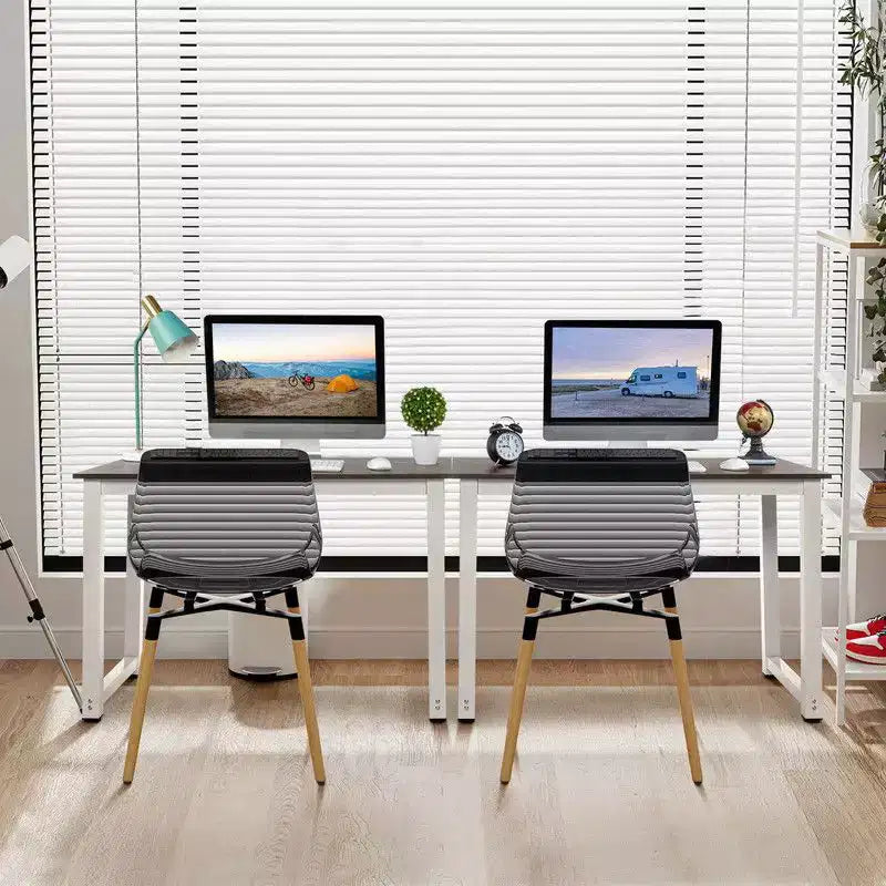 Scrivania per computer da 43 pollici con telaio in metallo