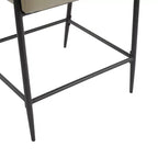 Set di 2 sgabelli da banco imbottiti in stile Mid-Century Modern con struttura in ferro