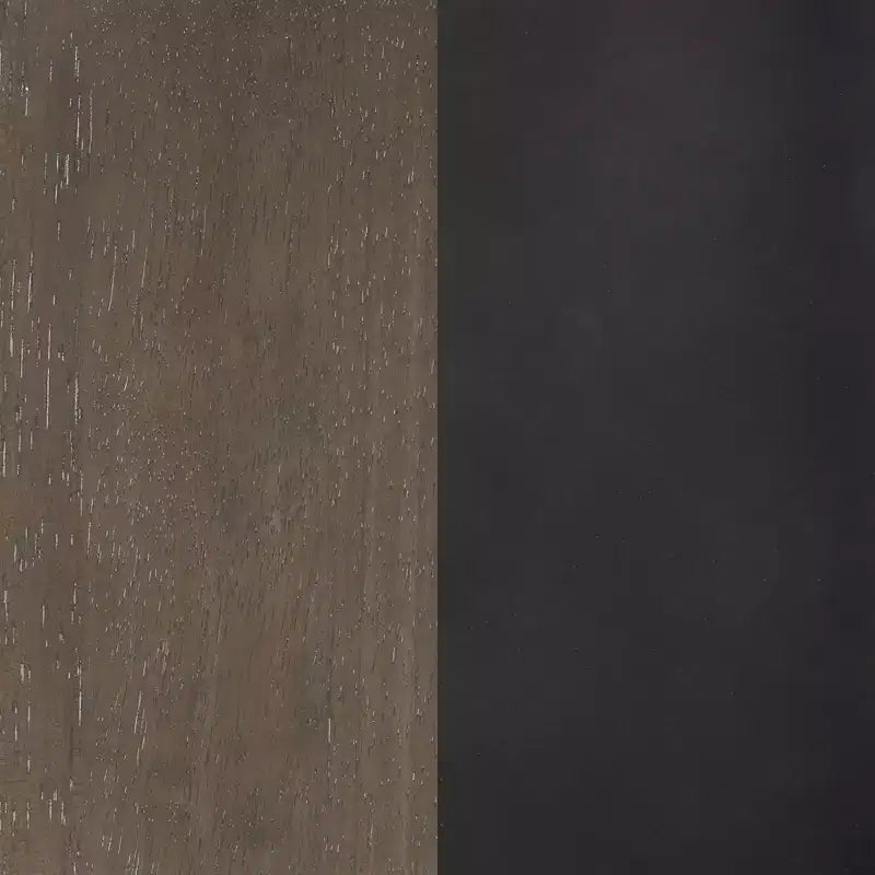 Set di 2 sedie da pranzo in similpelle con schienale intrecciato – Nero