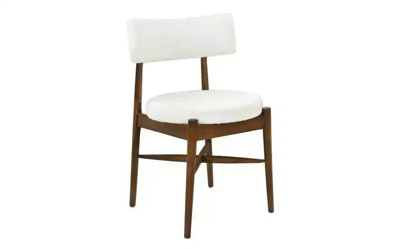 Set di 2 sedie da pranzo imbottite – Misto lino, Struttura in legno di caucciù