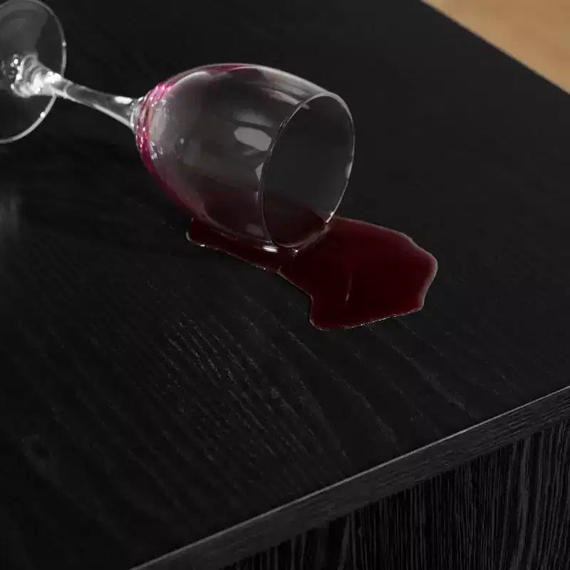 Mobiletto a 2 ante con ripiano regolabile – Quercia nera/Nero