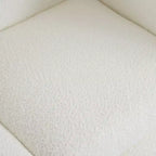 Divanetto in Tessuto Bouclé da 160 cm Beige