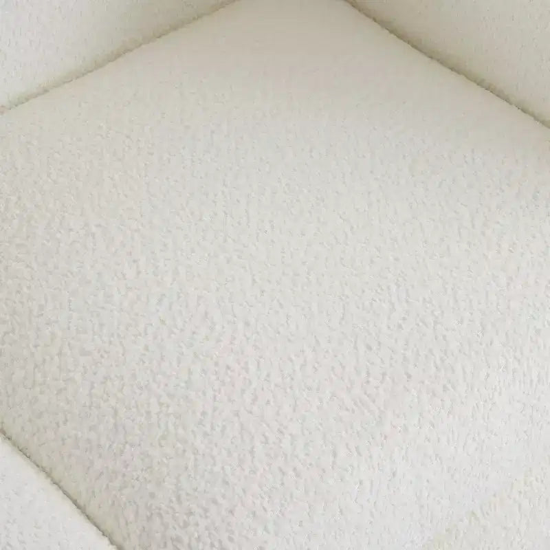 Divanetto in Tessuto Bouclé da 160 cm Beige