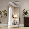 BEAUTYPEAK 71x26Oversized Floor Mirror Rectangle Full Length Mirrors ,Black