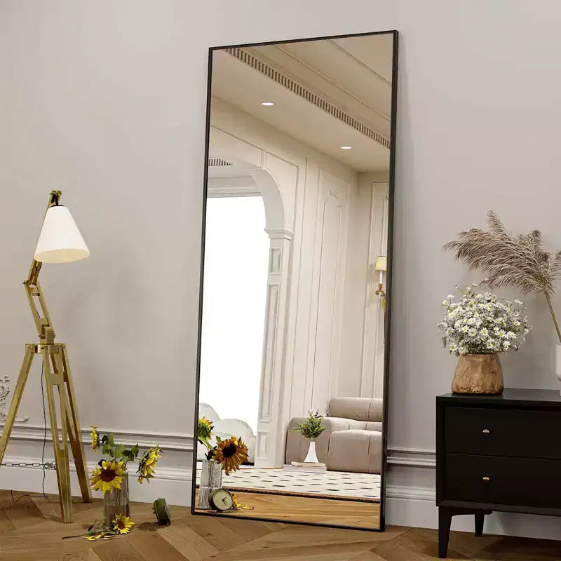 Specchio da terra a figura intera oversize 71x26, nero