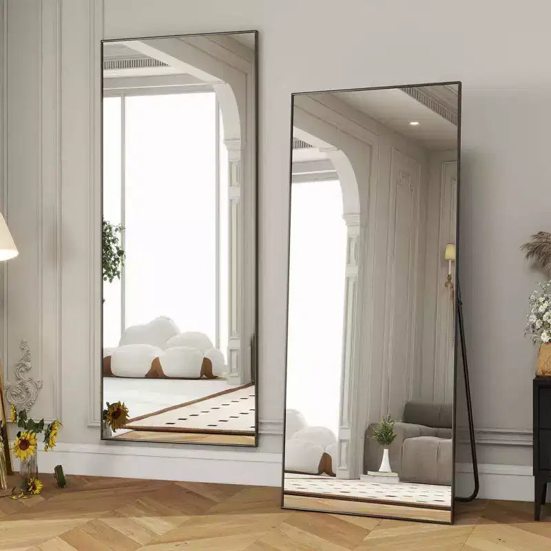 Specchio da terra a figura intera oversize 71x26, nero