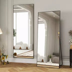 Specchio da terra a figura intera oversize 71x26, nero