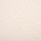 Pouf rotondo in finto montone con base in legno di caucciù