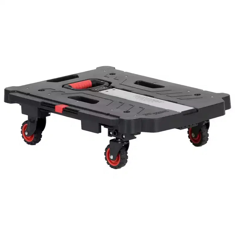 Carrello a piattaforma pieghevole con manico estensibile