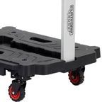 Carrello a piattaforma pieghevole con manico estensibile
