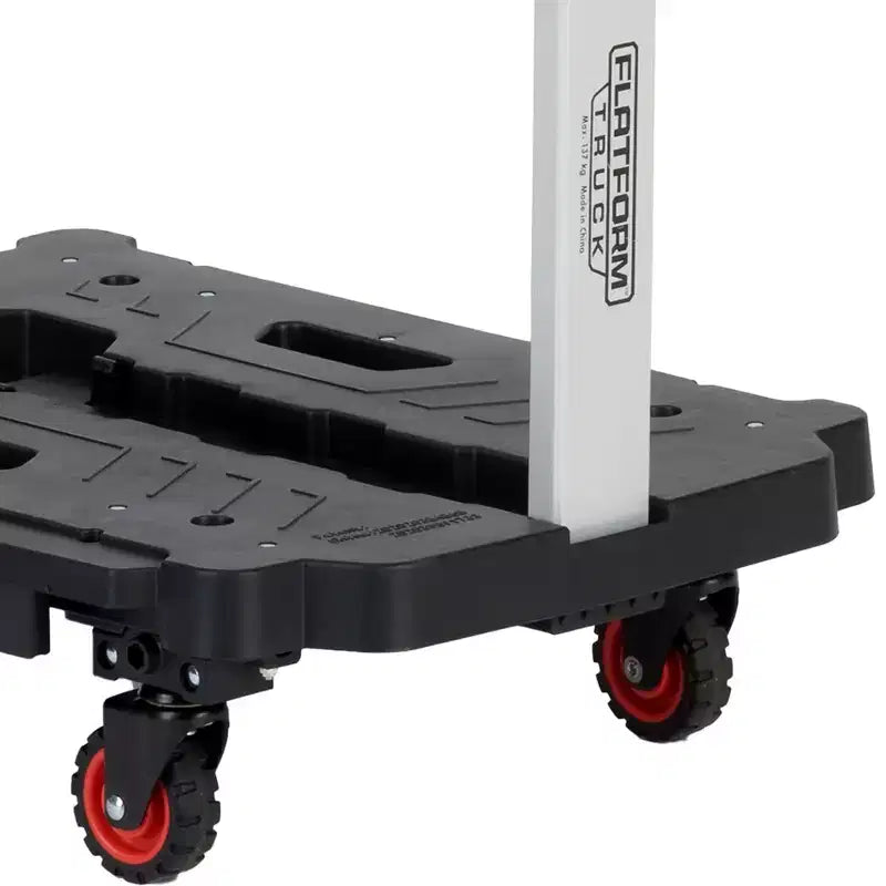Carrello a piattaforma pieghevole con manico estensibile
