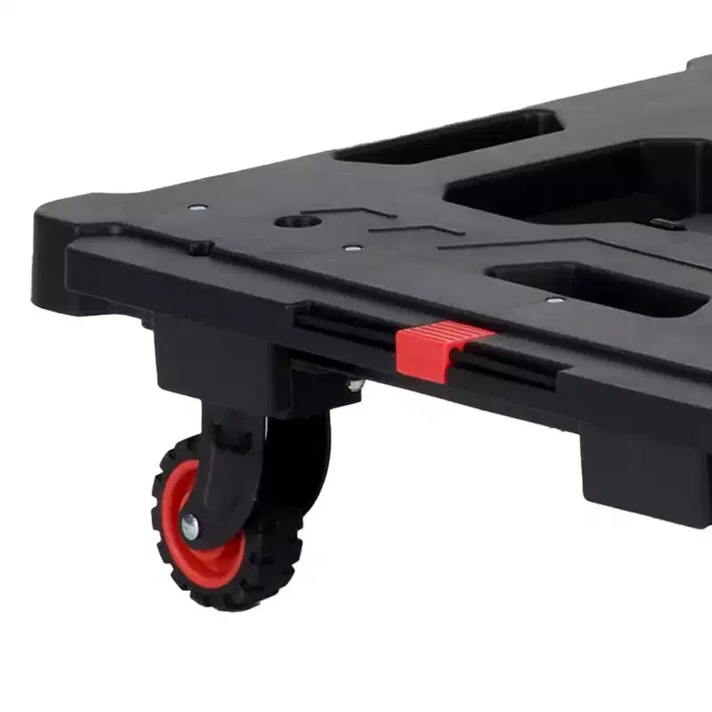 Carrello a piattaforma pieghevole con manico estensibile