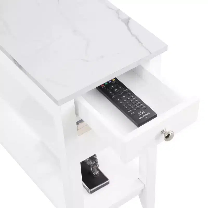 Tavolino da divano/letto con 1 cassetto e ripiani