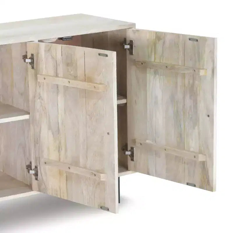 Credenza da Buffet - Legno di Mango, 4 Ripiani