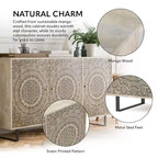 Credenza da Buffet - Legno di Mango, 4 Ripiani