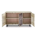 Credenza da Buffet - Legno di Mango, 4 Ripiani