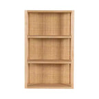 Mensola a muro a 3 ripiani in rattan e legno da 30".
