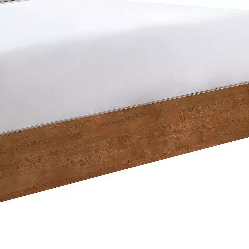 Letto con piattaforma moderno di metà secolo Riverstone con testiera imbottita
