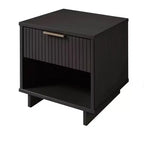 Set di 2 Comodini con Cassetto e Ripiano Aperto