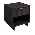 Set di 2 Comodini con Cassetto e Ripiano Aperto