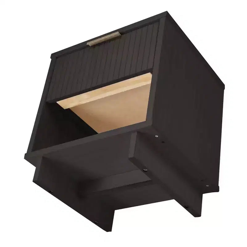 Set di 2 Comodini con Cassetto e Ripiano Aperto