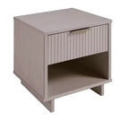 Set di 2 Comodini con Cassetto e Ripiano Aperto