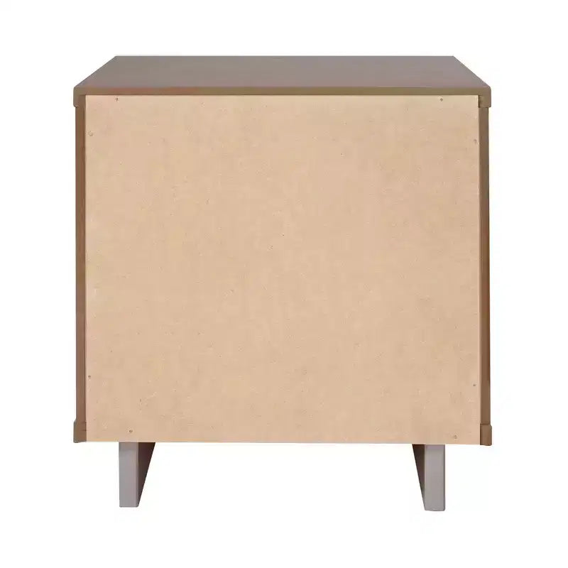 Set di 2 Comodini con Cassetto e Ripiano Aperto