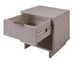 Set di 2 Comodini con Cassetto e Ripiano Aperto