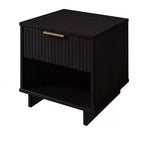 Set di 2 Comodini con Cassetto e Ripiano Aperto