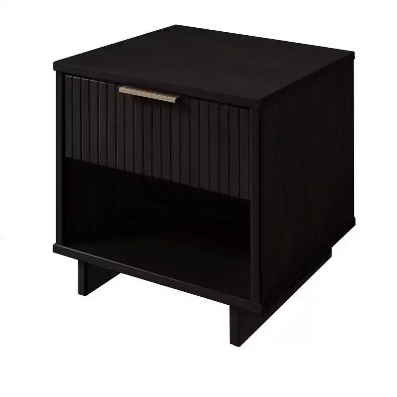 Set di 2 Comodini con Cassetto e Ripiano Aperto