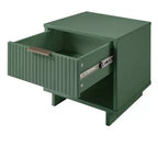 Set di 2 Comodini con Cassetto e Ripiano Aperto